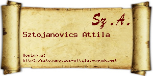Sztojanovics Attila névjegykártya